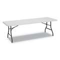 Alera Rectangle Folding Table, 96" W, 30" L, 29.25" H, Gray Top, Blow-Molded High-Density Polyethylene ALEPT9630G